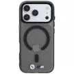 BMW M IML Glossy Metal Logo & Trims MagSafe iPhone 18 Pro / 17 Pro (BMHMP18L26HTGMILK) tok, fekete