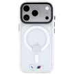 BMW M IML Glossy Metal Logo & Trims MagSafe iPhone 18 Pro / 17 Pro (BMHMP18L26HTGMILH) tok, átlátszó