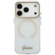 Guess IML Script Metal MagSafe iPhone 18 Pro / 17 Pro (GUHMP18L5HTCSMST) tok, átlátszó