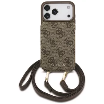   Guess 4G Cardslots & Magnetic Closure Crossbody iPhone 18 Pro / 17 Pro (GUHCP18LCB4GB) tok, barna