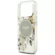 Guess IML Flower & Tonal Circle MagSafe iPhone 18 Pro / 17 Pro (GUHMP18LHFWBDCEN) tok, zöld