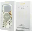 Guess IML Flower & Tonal Circle MagSafe iPhone 18 Pro / 17 Pro (GUHMP18LHFWBDCEN) tok, zöld