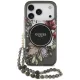 Guess IML Flowers Pearl Strap MagSafe iPhone 18 Pro / 17 Pro (GUHMP18LHFWBRCESK) tok, fekete