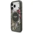 Guess IML Flowers Pearl Strap MagSafe iPhone 18 Pro / 17 Pro (GUHMP18LHFWBRCESK) tok, fekete