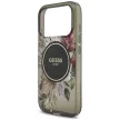 Guess IML Flowers Pearl Strap MagSafe iPhone 18 Pro / 17 Pro (GUHMP18LHFWBRCESK) tok, fekete