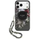 Guess IML Flowers Pearl Strap MagSafe iPhone 18 Pro Max / 17 Pro Max (GUHMP18XHFWBRCESK) tok, fekete