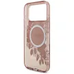 Guess IML Flowers Pearl Strap MagSafe iPhone 18 Pro / 17 Pro (GUHMP18LHFWBRCESP) tok, rózsaszín