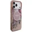 Guess IML Flowers Pearl Strap MagSafe iPhone 18 Pro Max / 17 Pro Max (GUHMP18XHFWBRCESP) tok, rózsaszín