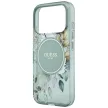 Guess IML Flowers Pearl Strap MagSafe iPhone 18 Pro / 17 Pro (GUHMP18LHFWBRCESN) tok, zöld