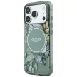 Guess IML Flowers Pearl Strap MagSafe iPhone 18 Pro Max / 17 Pro Max (GUHMP18XHFWBRCESN) tok, zöld