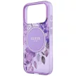 Guess IML Flowers Pearl Strap MagSafe iPhone 18 Pro / 17 Pro (GUHMP18LHFWBRCESU) tok, lila