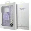 Guess IML Flowers Pearl Strap MagSafe iPhone 18 Pro / 17 Pro (GUHMP18LHFWBRCESU) tok, lila