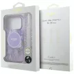 Guess IML Flowers Pearl Strap MagSafe iPhone 18 Pro Max / 17 Pro Max (GUHMP18XHFWBRCESU) tok, lila