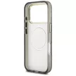 Guess IML Glitter Flowers Triangle MagSafe iPhone 18 Pro Max / 17 Pro Max (GUHMP18XHFLPEDK) tok, fekete