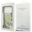 Guess IML Glitter Flowers Triangle MagSafe iPhone 18 Pro Max / 17 Pro Max (GUHMP18XHFLPEDN) tok, zöld