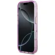 Guess IML Glitter Flowers Triangle MagSafe iPhone 18 Pro Max / 17 Pro Max (GUHMP18XHFLPEDU) tok, lila