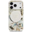 Guess IML Glitter Flowers Triangle MagSafe iPhone 18 Pro Max / 17 Pro Max (GUHMP18XHFLPEDH) tok, színes, mintás
