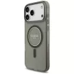 Guess IML Glitter Pearl Strap MagSafe iPhone 18 Pro Max / 17 Pro Max (GUHMP18XHGCRELSK) tok, fekete