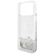 Guess Liquid Glitter 4G Charms iPhone 18 Pro / 17 Pro (GUHCP18LGLHFLSI) tok, ezüst