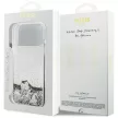 Guess Liquid Glitter 4G Charms iPhone 18 Pro / 17 Pro (GUHCP18LGLHFLSI) tok, ezüst