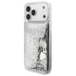 Guess Liquid Glitter 4G Charms iPhone 18 Pro Max / 17 Pro Max (GUHCP18XGLHFLSI) tok, ezüst