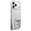 Guess Liquid Glitter 4G Charms iPhone 18 Pro Max / 17 Pro Max (GUHCP18XGLHFLSI) tok, ezüst