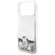 Guess Liquid Glitter 4G Charms iPhone 18 Pro Max / 17 Pro Max (GUHCP18XGLHFLSI) tok, ezüst