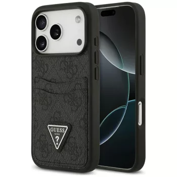   Guess 4G Double Card Triange iPhone 18 Pro / 17 Pro (GUHCP18LP4TPK) tok, fekete