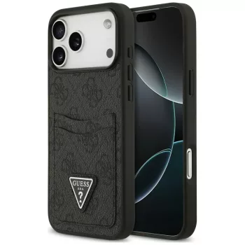   Guess 4G Double Card Triange iPhone 18 Pro Max / 17 Pro Max (GUHCP18XP4TPK) tok, fekete