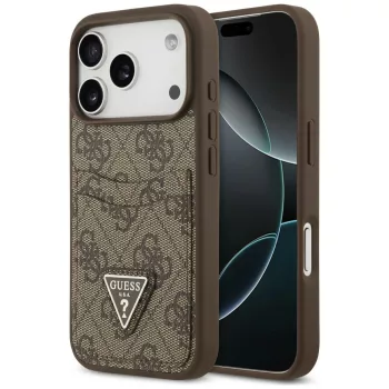   Guess 4G Double Card Triange iPhone 18 Pro / 17 Pro (GUHCP18LP4TPW) tok, barna