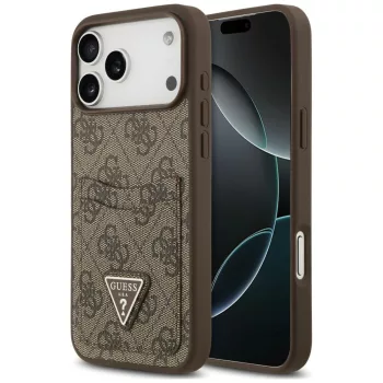   Guess 4G Double Card Triangle iPhone 18 Pro Max / 17 Pro Max (GUHCP18XP4TPW) tok, barna