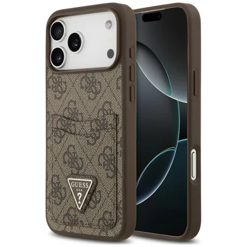 Guess 4G Double Card Triangle iPhone 18 Pro Max / 17 Pro Max (GUHCP18XP4TPW) tok, barna