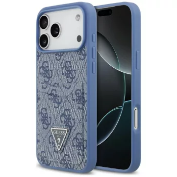   Guess 4G Double Card Triange iPhone 18 Pro Max / 17 Pro Max (GUHCP18XP4TPB) tok, kék