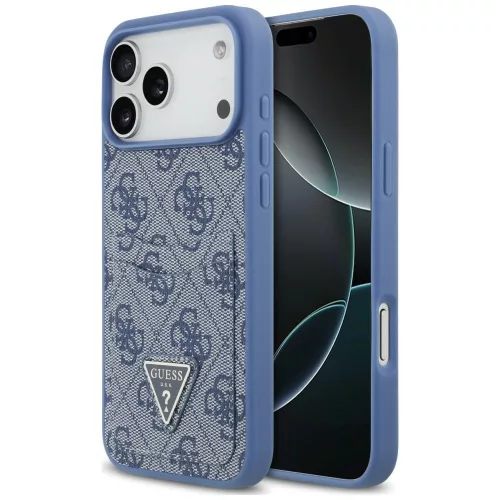 Guess 4G Double Card Triange iPhone 18 Pro Max / 17 Pro Max (GUHCP18XP4TPB) tok, kék