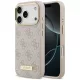 Guess 4G Logo Plate MagSafe iPhone 18 Pro / 17 Pro (GUHMP18LU4GPRP) tok, rózsaszín
