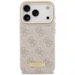 Guess 4G Logo Plate MagSafe iPhone 18 Pro / 17 Pro (GUHMP18LU4GPRP) tok, rózsaszín