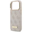Guess 4G Logo Plate MagSafe iPhone 18 Pro / 17 Pro (GUHMP18LU4GPRP) tok, rózsaszín