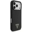 Guess Croco Triangle Logo MagSafe iPhone 18 Pro / 17 Pro (GUHMP18LPCRTHCK) tok, fekete