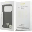Guess Croco Triangle Logo MagSafe iPhone 18 Pro / 17 Pro (GUHMP18LPCRTHCK) tok, fekete
