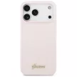 Guess Silicone Script Metal Logo MagSafe iPhone 18 Pro Max / 17 Pro Max (GUHMP18XSMBSLP) tok, rózsaszín