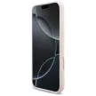 Guess Silicone Script Metal Logo MagSafe iPhone 18 Pro Max / 17 Pro Max (GUHMP18XSMBSLP) tok, rózsaszín