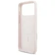 Guess Silicone Script Metal Logo MagSafe iPhone 18 Pro Max / 17 Pro Max (GUHMP18XSMBSLP) tok, rózsaszín