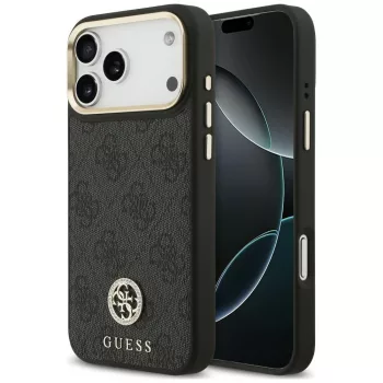   Guess 4G Strass Logo MagSafe iPhone 18 Pro Max / 17 Pro Max (GUHMP18XP4GRMDEK) tok, fekete