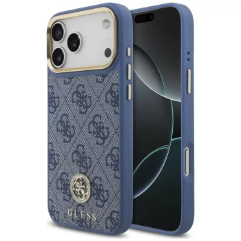   Guess 4G Strass Logo MagSafe iPhone 18 Pro Max / 17 Pro Max (GUHMP18XP4GRMDEB) tok, kék