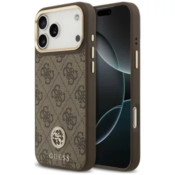   Guess 4G Strass Logo MagSafe iPhone 18 Pro Max / 17 Pro Max (GUHMP18XP4GRMDEW) tok, barna