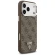 Guess 4G Triangle Logo MagSafe iPhone 18 Pro Max / 17 Pro Max (GUHMP18XP4TSRCMW) tok, barna-ezüst
