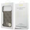 Guess 4G Triangle Logo MagSafe iPhone 18 Pro Max / 17 Pro Max (GUHMP18XP4TSRCMW) tok, barna-ezüst