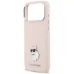 Karl Lagerfeld Silicone Choupette Metal Pin iPhone 18 Pro Max / 17 Pro Max (KLHCP18XSMHCNPP) tok, rózsaszín