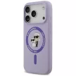 Karl Lagerfeld Silicone Karl&Choupette Ring MagSafe iPhone 18 Pro / 17 Pro (KLHMP18LSCMKCRHU) tok, lila