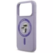 Karl Lagerfeld Silicone Karl&Choupette Ring MagSafe iPhone 18 Pro / 17 Pro (KLHMP18LSCMKCRHU) tok, lila